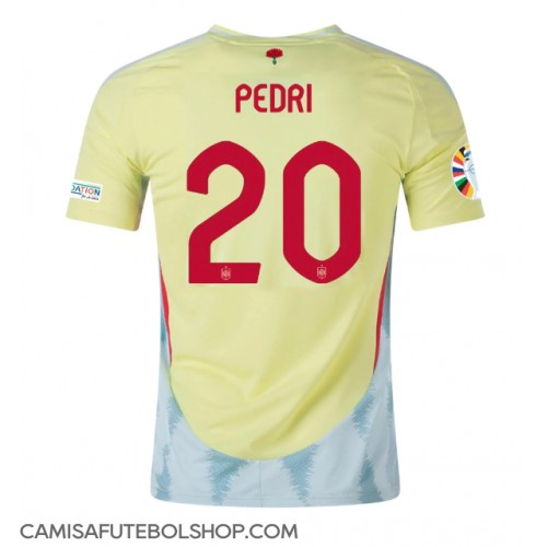 Camisa de time de futebol Espanha Pedri Gonzalez #20 Replicas 2º Equipamento Europeu 2024 Manga Curta